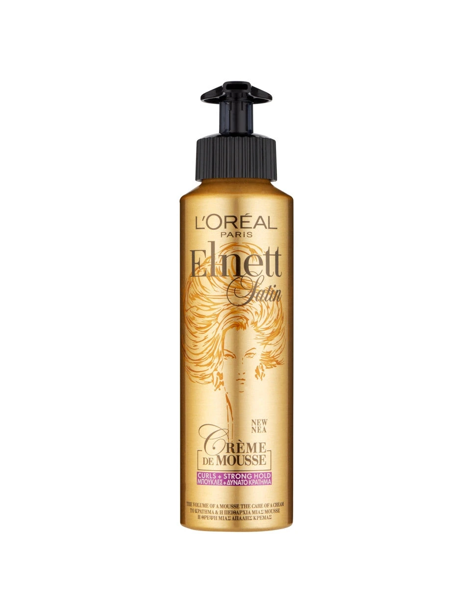 Satin Elnett Strong Hold Curl Crème De Mousse 1 Satin Elnett Strong Hold Curl Crème De Mousse